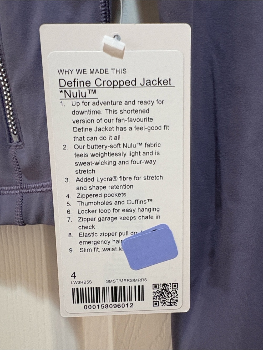 lululemon athletica cropped define jacket - Picture 4 of 5